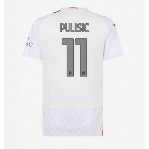 Ženski Nogometni dresi AC Milan Christian Pulisic #11 Gostujoči 2023-24 Kratek Rokav
